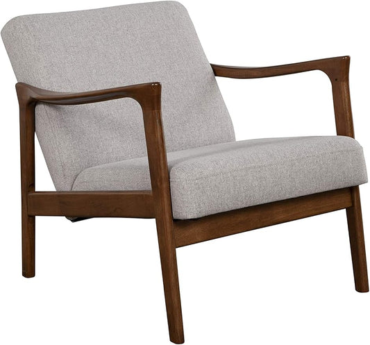 Alpine Furniture Zephyr Mid-Century Retro Accent Lounge Chair Wooden Arm by AlpineFurniture