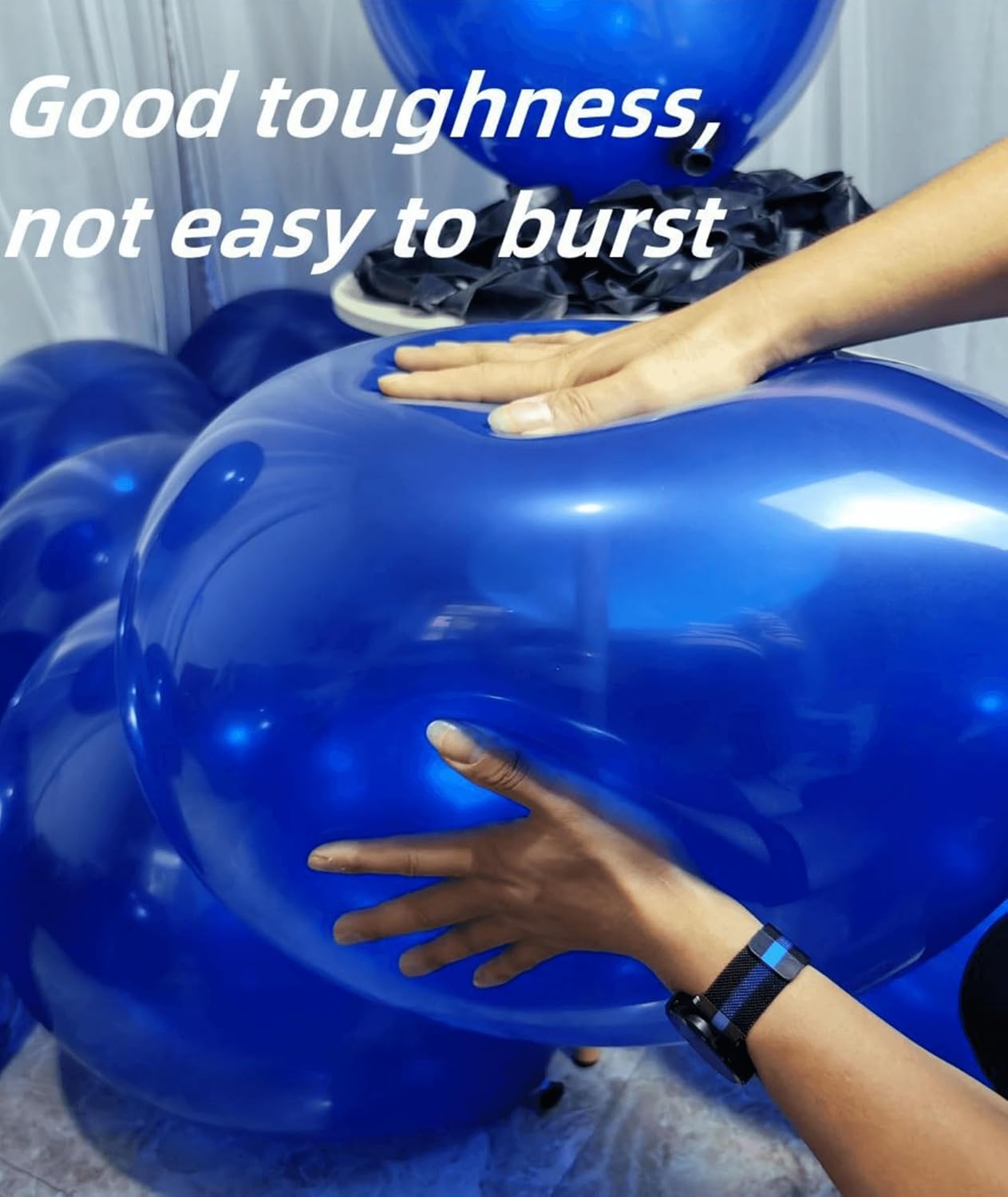 90 Pack Navy Blue Balloons 18 Inch Royal Navy Blue Big Balloons for Party Decorations and Events