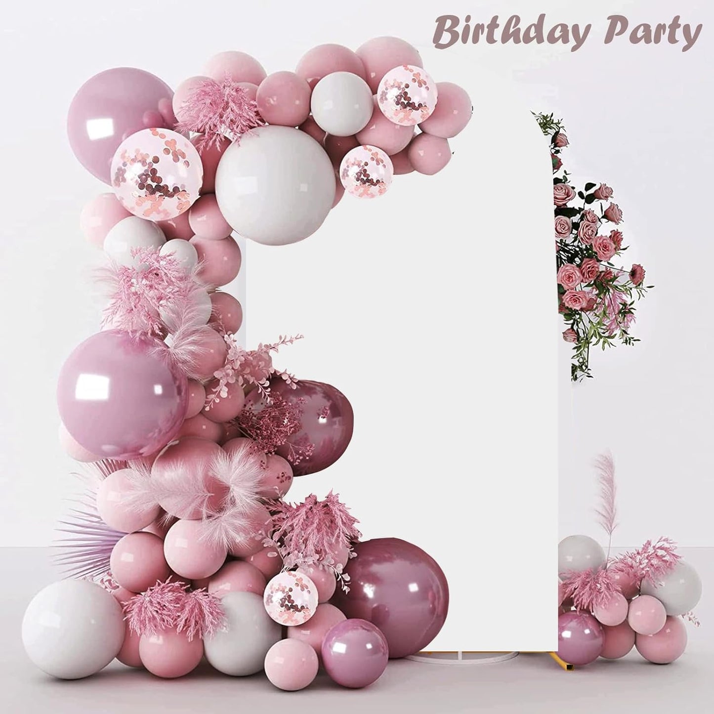 7.2FT Wedding Arch Cover Spandex Fitted Wedding Arch Stand Covers Round Top Chiara Arch Backdrop Cover for Birthday Party Ceremony Banquet Decoration White（Only Cover）