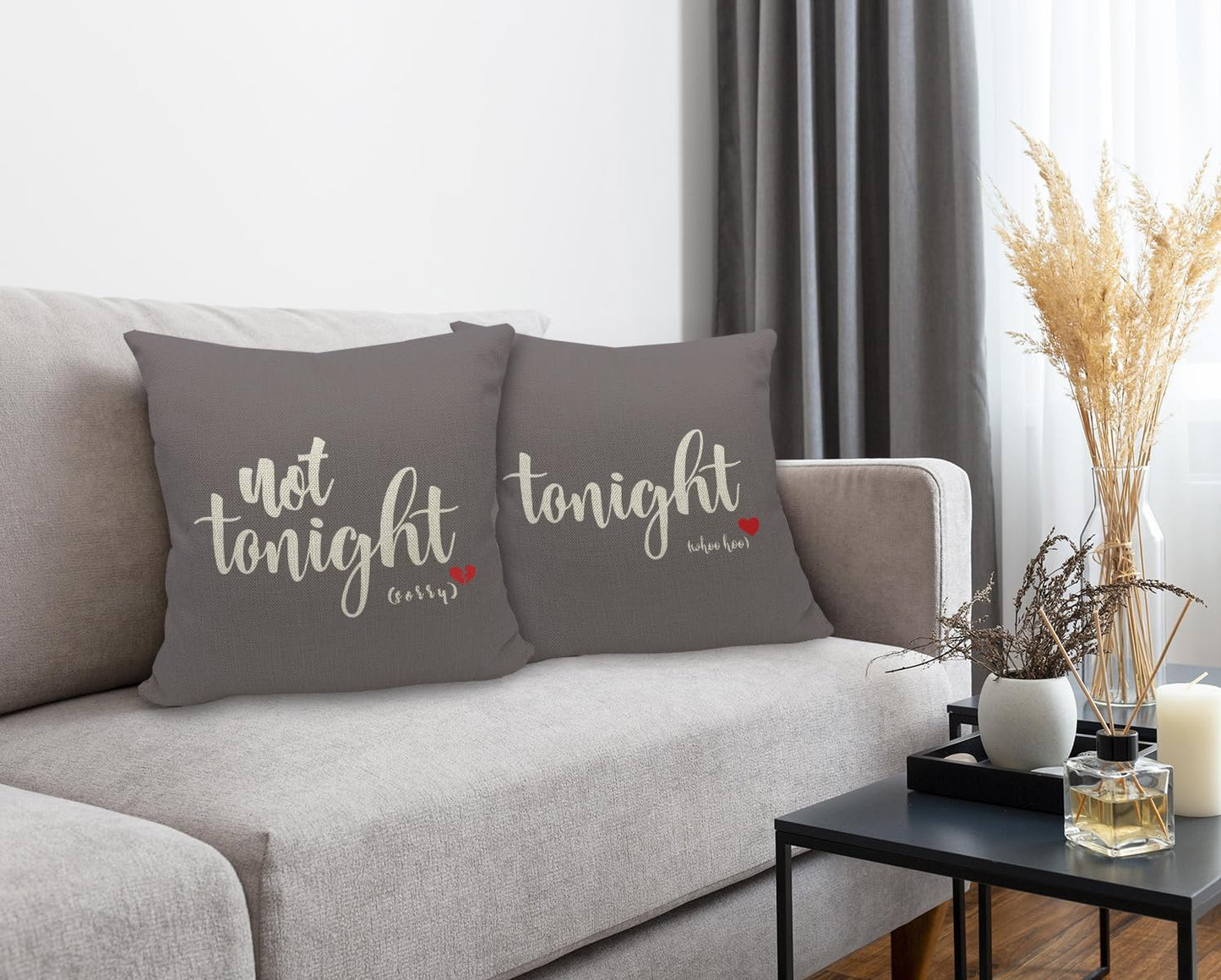 Bridal Shower Reversible Black Soft Pillow Cover, Wedding Anniversary Bridal Shower Gifts, Gift for Couples, Anniversary, Wedding, Engagement, 18 x 18 Inch Cushion Case for Bed Room Home Decor (gray)