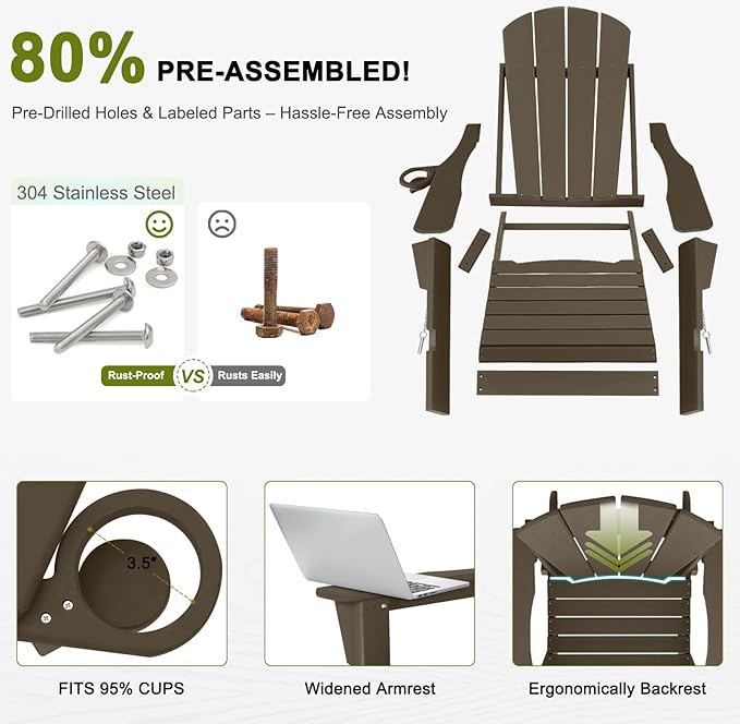 Plastic Adirondack Chair - Image 6