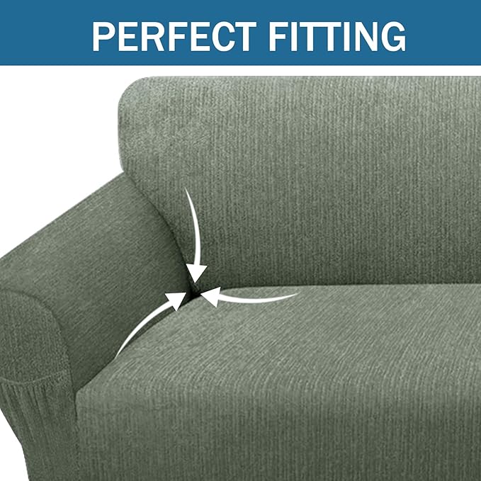 Loveseat Slipcover with 2 Pillow Cover - Image 3