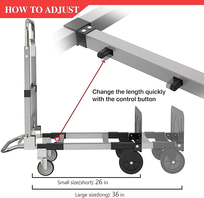 Suzhi Convertible Hand Truck Dolly Cart - Image 5