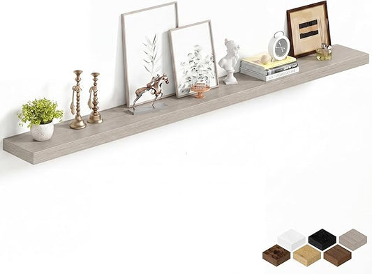 Fun Memories 67Inch Long Floating Shelves, 8 Inch Deep Shelves by FunMemories