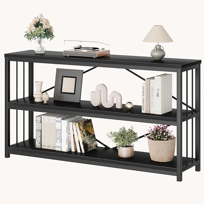 LVB Black Console Table, Modern Entryway Table - Image 10