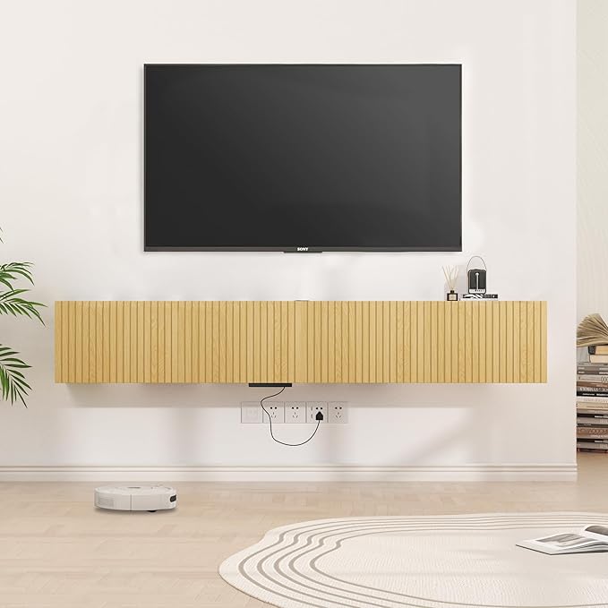 EazeHome 82" Floating TV Stand - Image 2