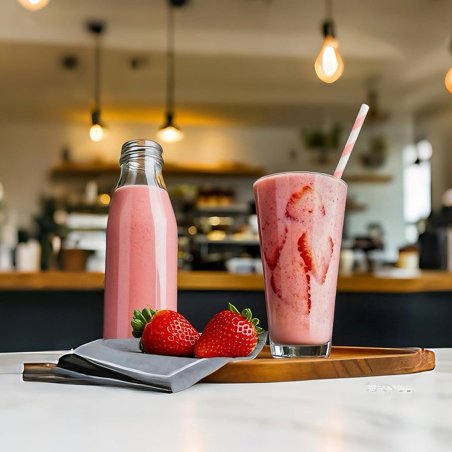 YAOSHENG pink Paper Straws for drinking, 100 Pack pink Striped paper straws for Party Supplies,Birthday,Wedding,Juice, shakes,Smoothies,cocktail