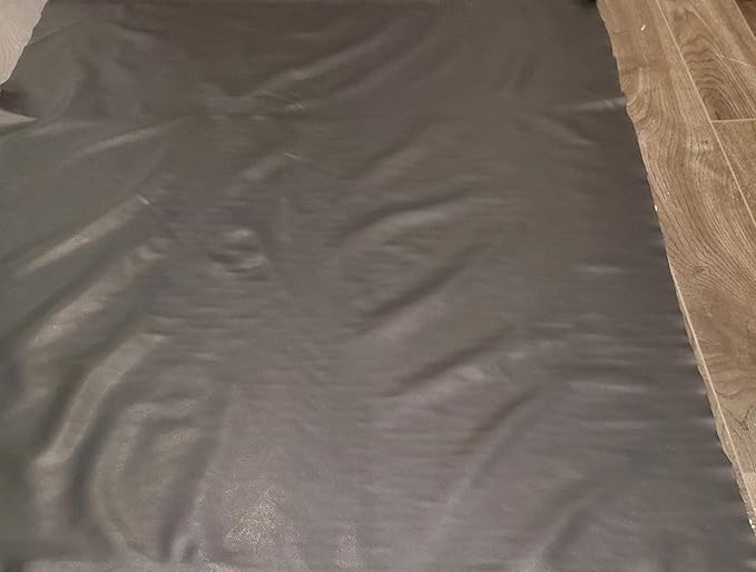 NAT Leathers | Black Thin Garment 0.6 mm Soft Faux Vegan Leather PU | 10 Yards - Image 6
