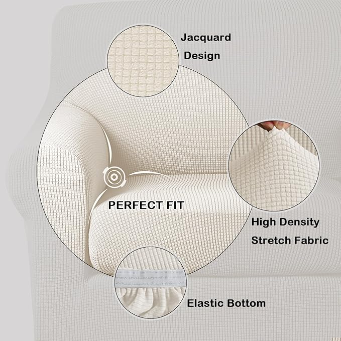 Turquoize 2 Piece Chair Covers Armchair Covers - Image 3