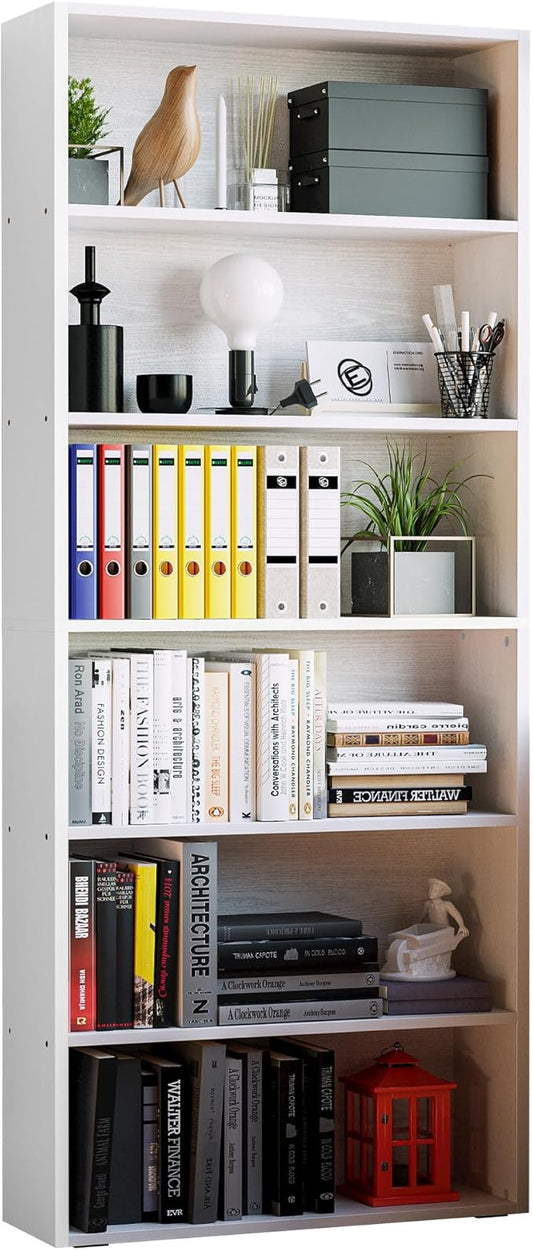 IRONCK Bookshelves and Bookcases Floor Standing 6 Tiers Display Storage Shelves by IRONCK