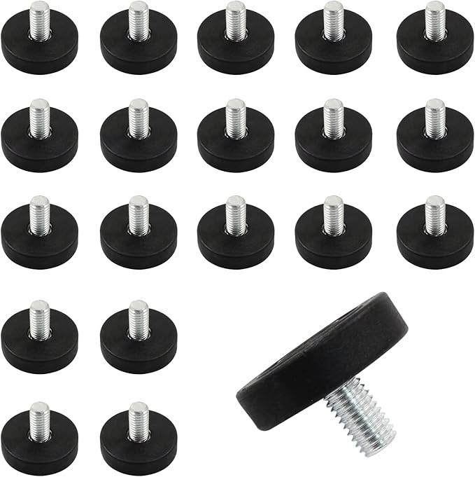 20Pcs 5/16" Thread Adjustable Furniture Levelers, M8 Stainless Steel Screw in by Unlorspy
