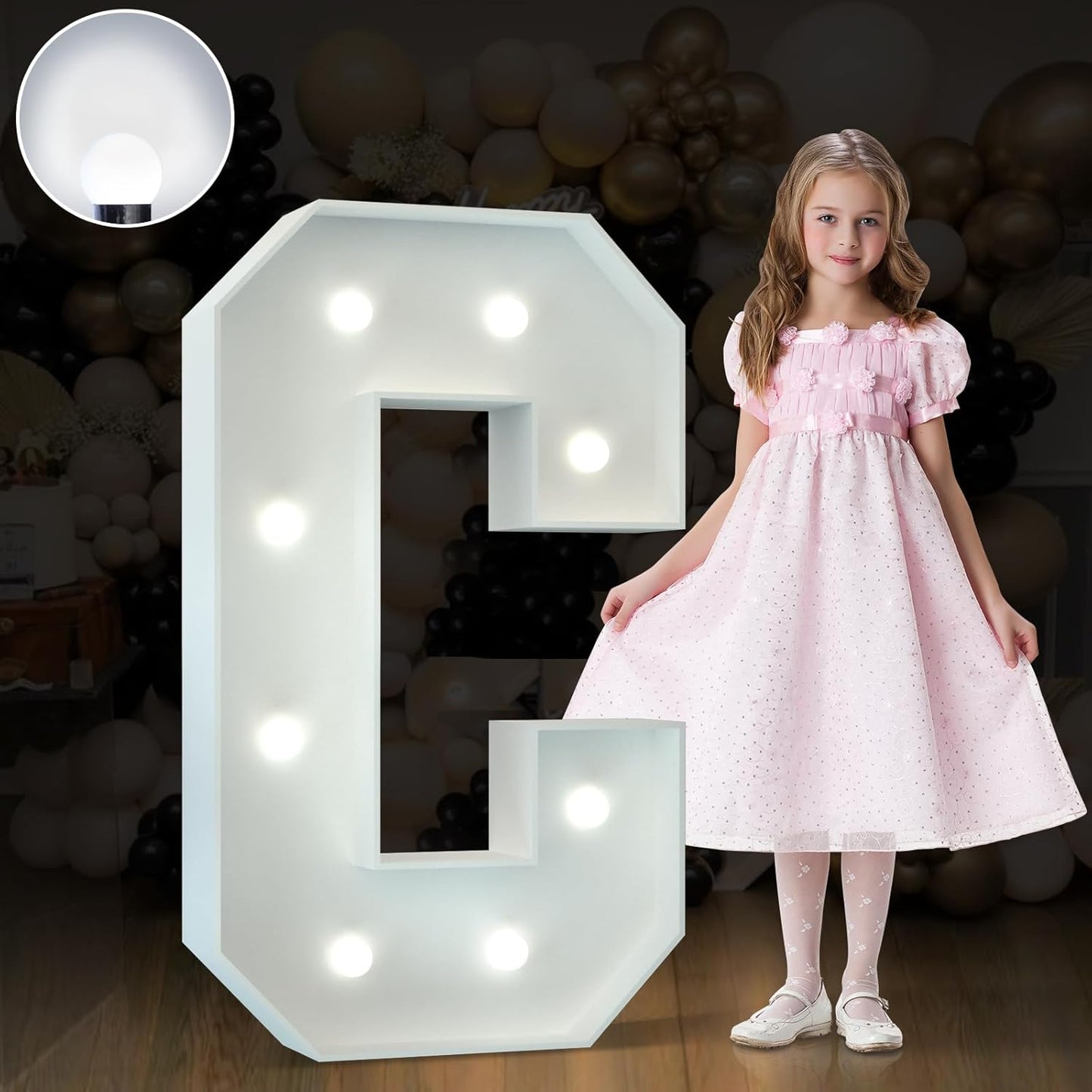 Marquee Letters 3 Feet Tall Large Light Up Letters Baby Shower Decorations Wedding Engagement Happy birthday White Party Decorations Marry Me Sign Big Cardboard Backdrop C