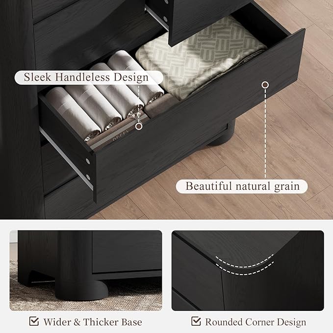 YANSNWO Modern Minimalist Dresser and Nightstand Sets 3 Piece Bedroom Set - Image 5