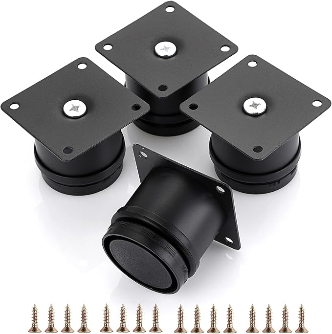 OwnMy 4PCS 2 Inch Stainless Steel Furniture Legs Feets Metal Cabinet Desk Legs by OwnMy