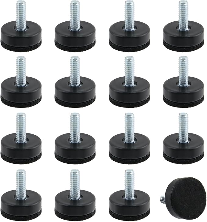 KUMGROT 1/4 Inch Furniture Leg Risers, Table Leg ExtendersWith Black Felt Pads by KUMGROT