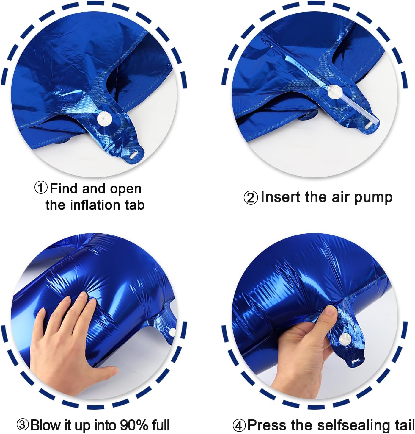 40 Inch Night Blue Mylar Foil Number 6 Birthday Balloon, Digital Balloons for 6 16 Boy Girl Party Decorations Supplies, Night Blue Big Helium Balloon Numbers for 26 36 46 60 Men Women Anniversary