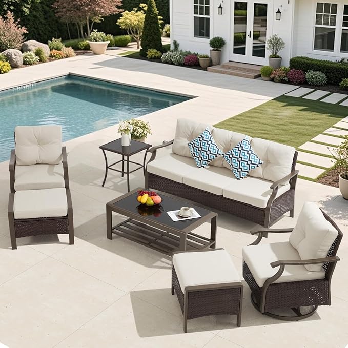 7 Pieces Outdoor Conversation Sets - Image 6