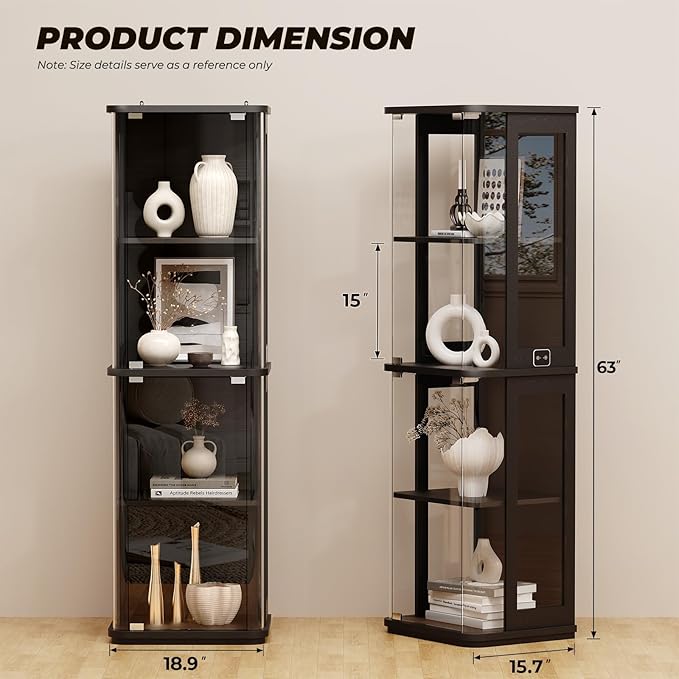 BROTTAR Rounded Display Cabinet - Image 2