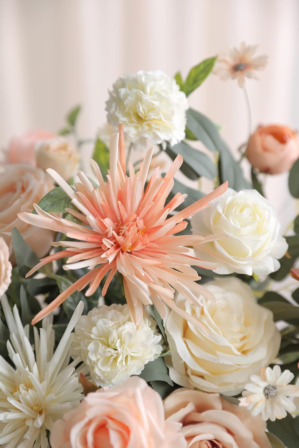 Serra Flora Artificial Flowers Combo Box Set Faux Flowers Bulk Flower Leaf with Stems Arrangements for DIY Wedding Bouquets Party Table Centerpieces Home Decorations Indoor Outdoor