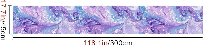 HOMETITUTE Purple Blue Marble Swirl Pattern Wallpaper Peel and Stick Contact - Image 3
