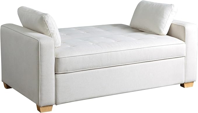 Serta Ainsley 66.5" Convertible Sleeper Loveseat, Full Size, Dreamcoil Comfort - Image 8