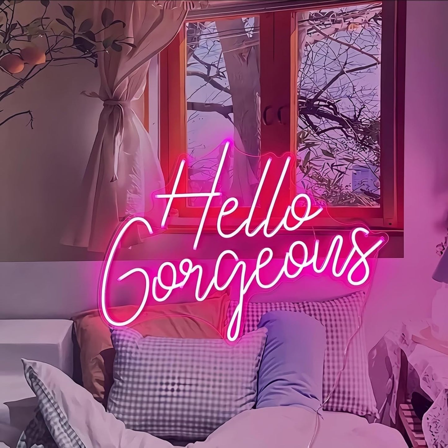 Ulalaza LED Neon Sign Night Light for Wall Party Décor Bedroom Room Bar Wedding Home Birthday Art Decoration Christmas with USB Chain Light modulator 5v (lets party blue)