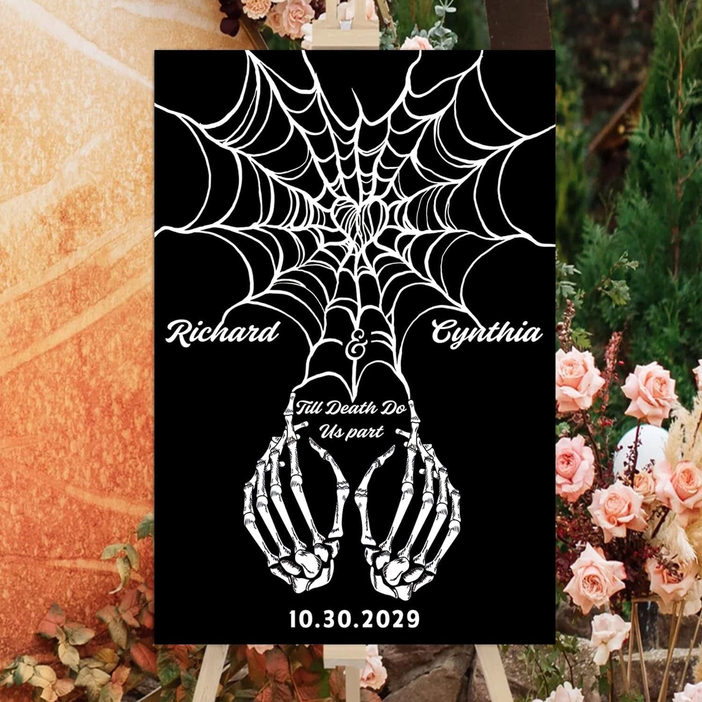 Halloween Wedding Welcome Sign, Gothic Welcome Sign Black Burgundy Wedding Sign, Wedding Sign Halloween Wedding, Gothic Wedding, Wedding Welcome Signs For Ceremony, Wedding Sign