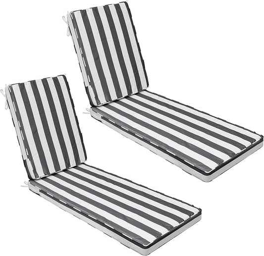 AAAAAcessories Outdoor Chaise Lounge Cushions, Fade-Resistant, Waterproof Patio by AAAAAcessories