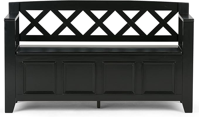 SIMPLIHOME Amherst Entryway Storage Bench - Image 8