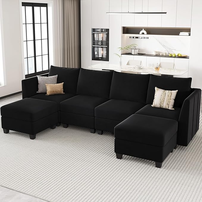 Belffin Modular Sectional Sofa U Shaped Couch by Belffin