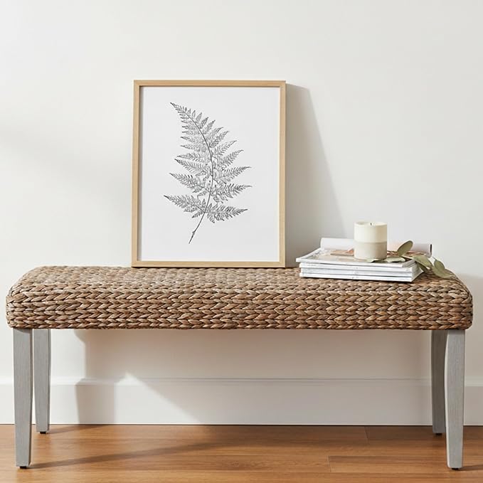 Solid Wood Acacia Indoor Bench - Image 9