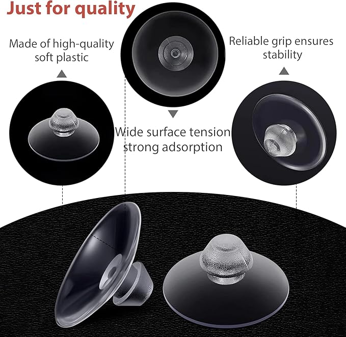 20-Pack Transparent Anti-Collision Suction Cups, 18mm/0.7" Mark-Free Design - Image 3