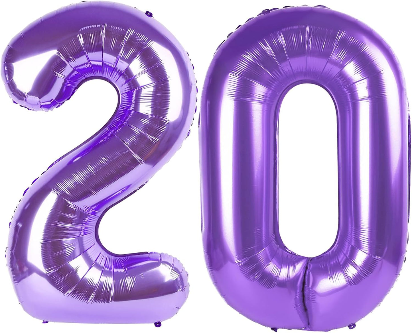 Purple Number 20 Balloon