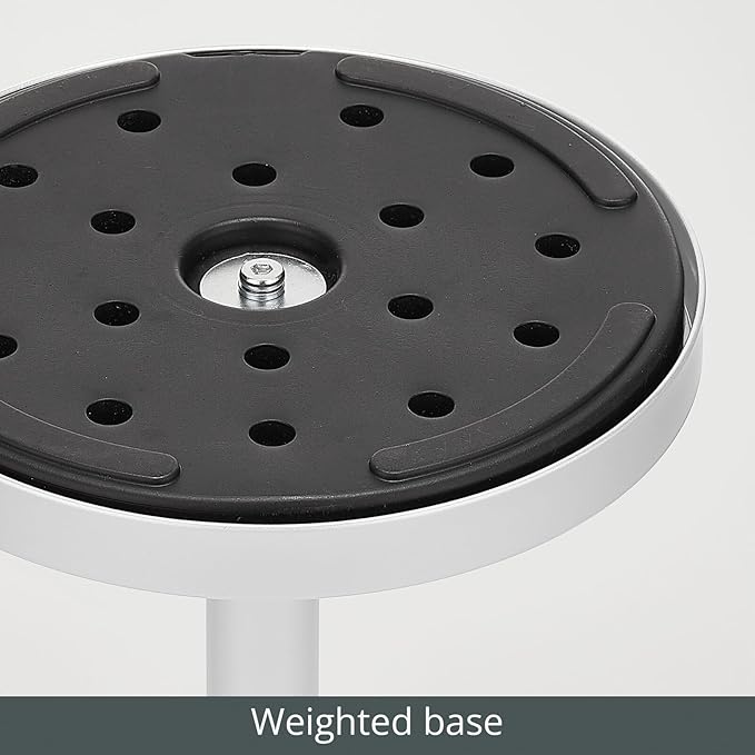 mDesign Glass Top Side/End Drink Table - Image 4