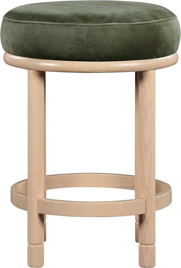 Meridian Furniture 976Green-C Monette Collection Art Deco Counter Stool - Image 4