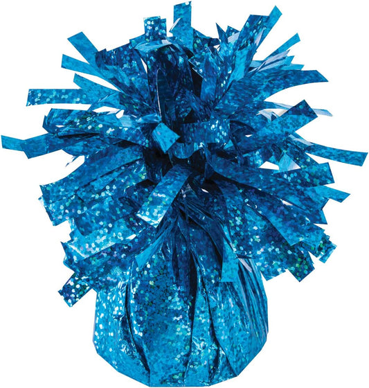 PMU Kisses Balloon Weights - Decorative Balloon Weight for Christmas, Thanksgiving, Birthday, Party Favors, Wedding & Baby Shower - 6oz. Peacock Blue, Pkg/1
