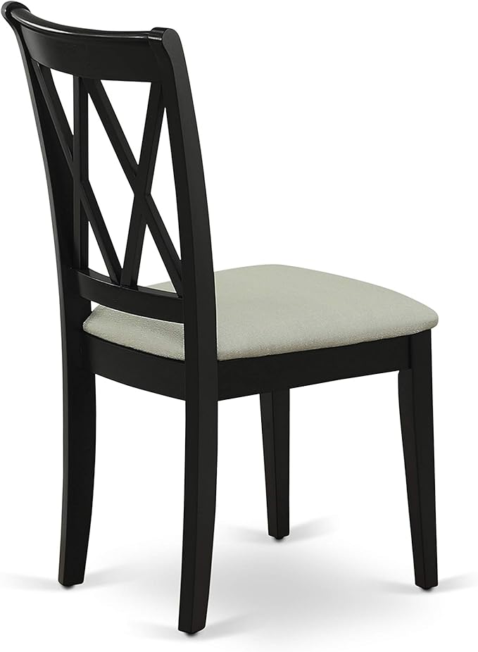 East West Furniture CLC-BLK-C Clarksville Dining Room Chairs - Image 7