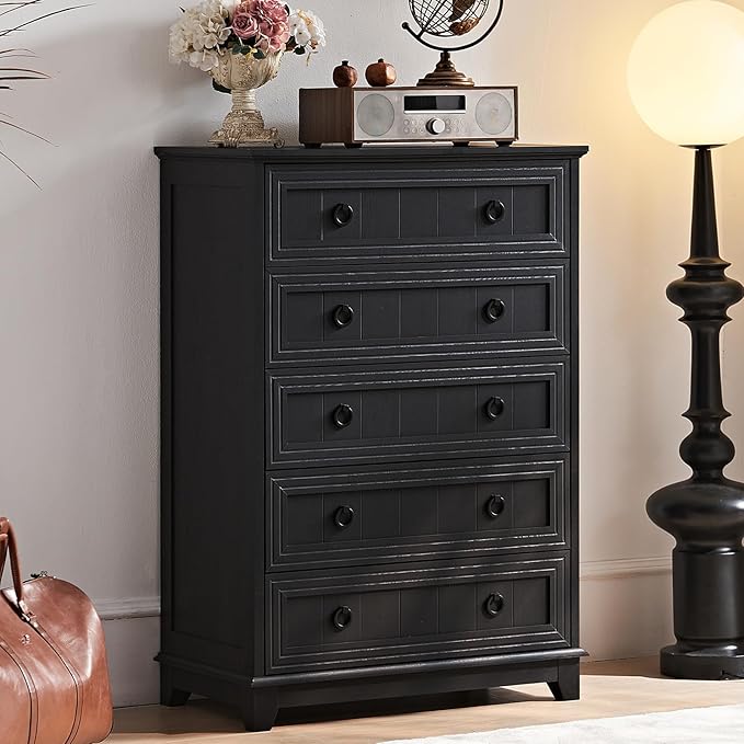 Joaxswe Farmhouse 5 Drawer Dresser by Joaxswe