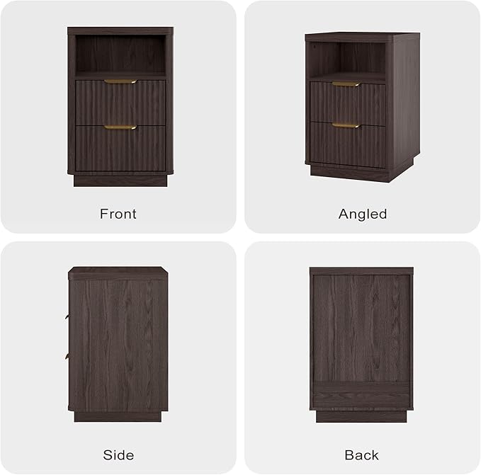 4-Piece Fluted Living Room Set Includes 31.5" Fluted Lift Top Coffee Table - Image 9