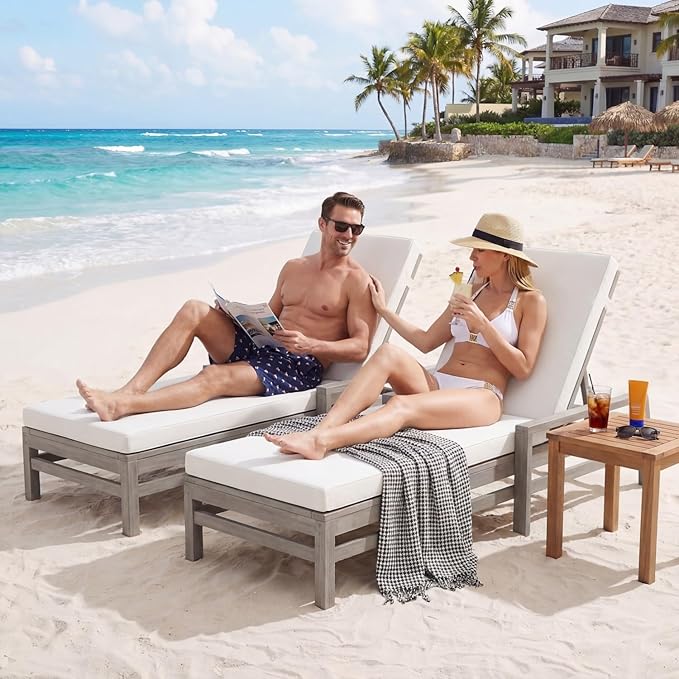Outdoor Chaise Lounge Chair, Patio Chaise Lounge Recliner - Image 4