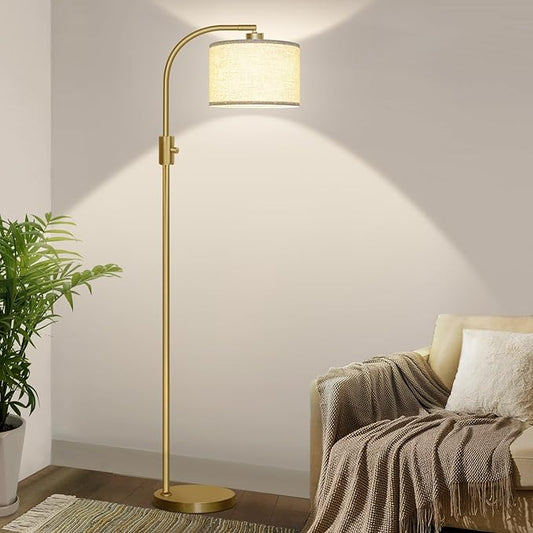 Nintiue Upgraded Modern Arc Dimmable Tall Standing Floor Lamp by Nintiue