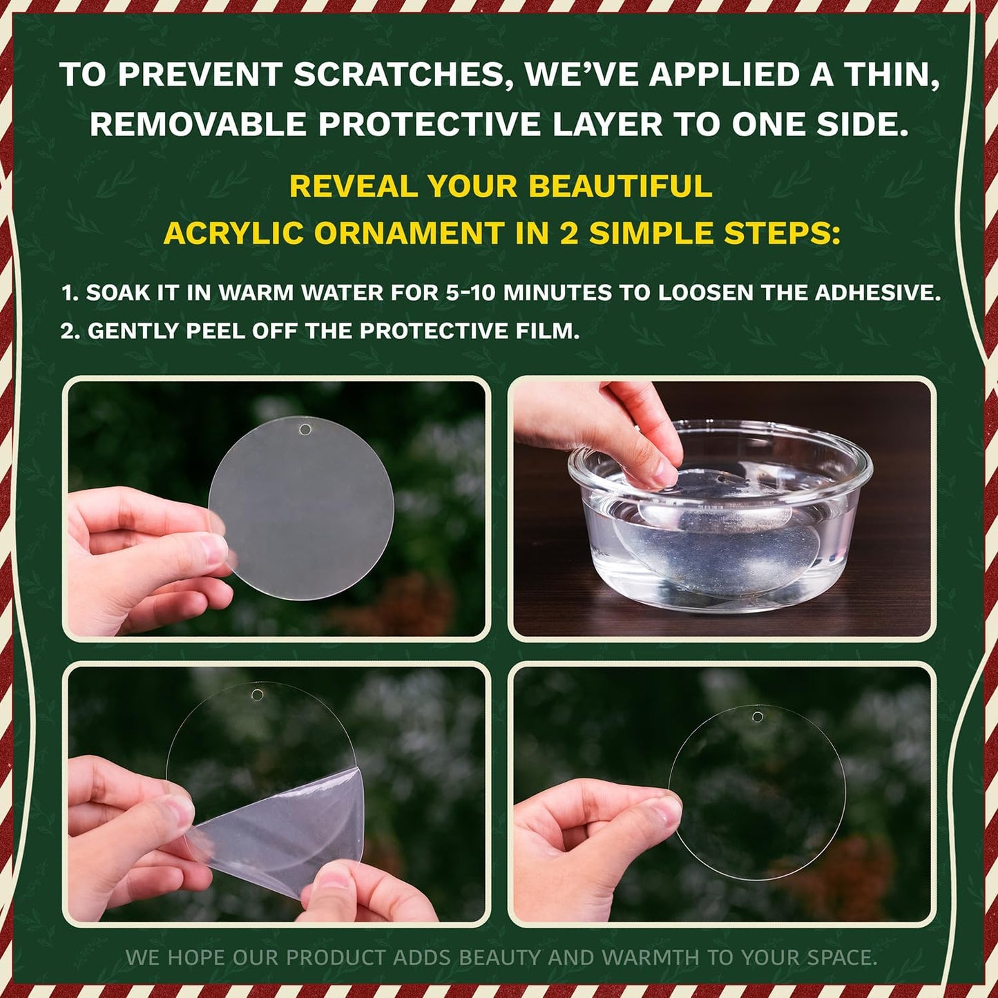 HEXMOZ Work Besties Gifts for Women, Work Friends - Coworker Ornament - Christmas Coworkers Gifts, White Elephant, Secret Santa Office Ideas for Work Friends - Acrylic Ornament 2025