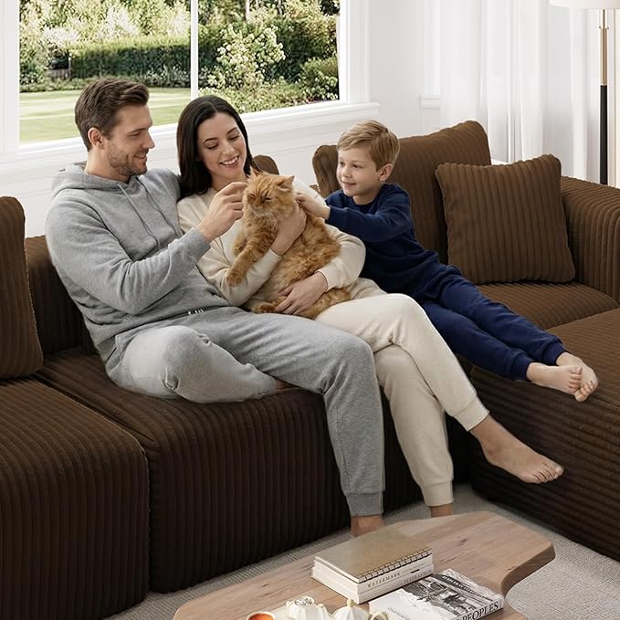 Novilla 70.8" Modular Sectional Sofa, Modern Cloud Sectional Couch - Image 11