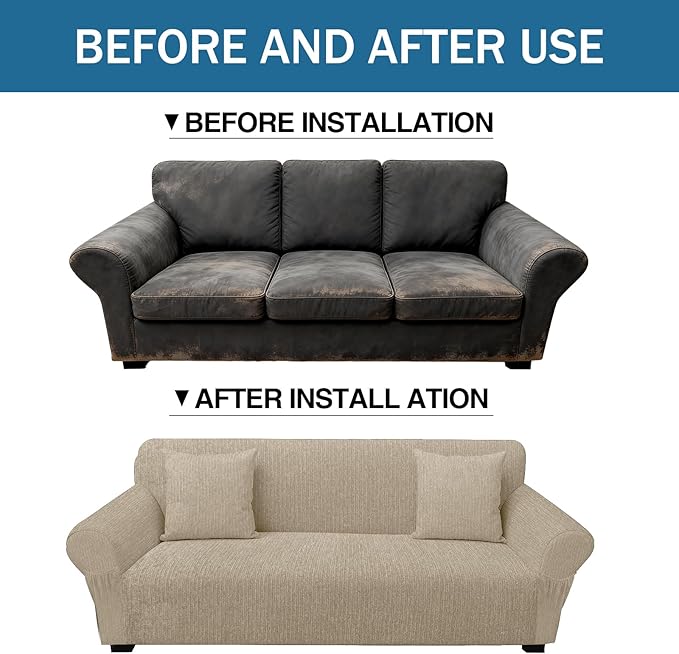 Sofa Slipcover with 2 Pillow Cover - Image 8
