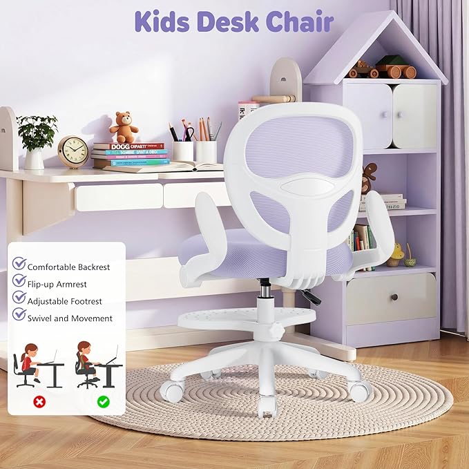 HOFFREE Kids Desk Chair Ergonomic Study Chair - Image 8
