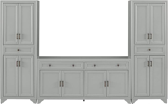 Crosley Furniture Tara 3-Piece Modern Farmhouse Sideboard Buffet Cabinet and - Image 4