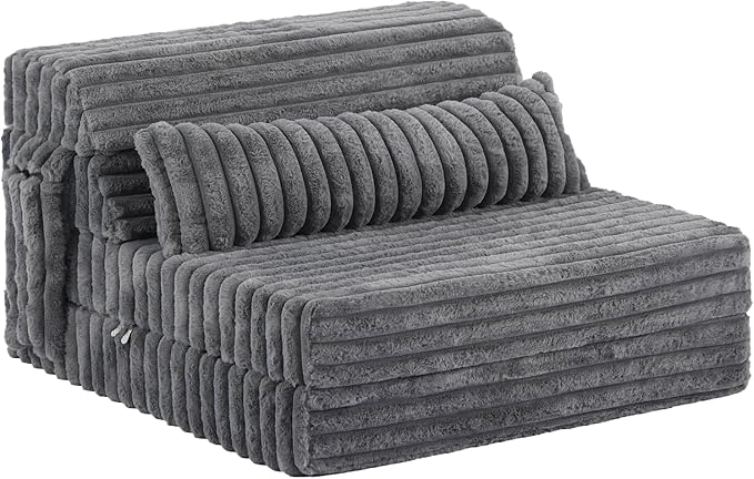 Tiita Folding Sofa Bed Twin Size, Convertible Sleeper Chair Mattress by TiitaHome