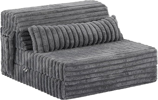 Tiita Folding Sofa Bed Twin Size, Convertible Sleeper Chair Mattress by TiitaHome