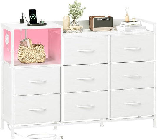 Somdot White Dresser for Bedroom by Somdot