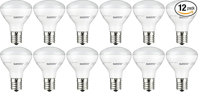 Sunlite LED R14 Mini Flood Light Bulbs, 4 Watts, 250 Lumens, Intermediate Base by Sunlite